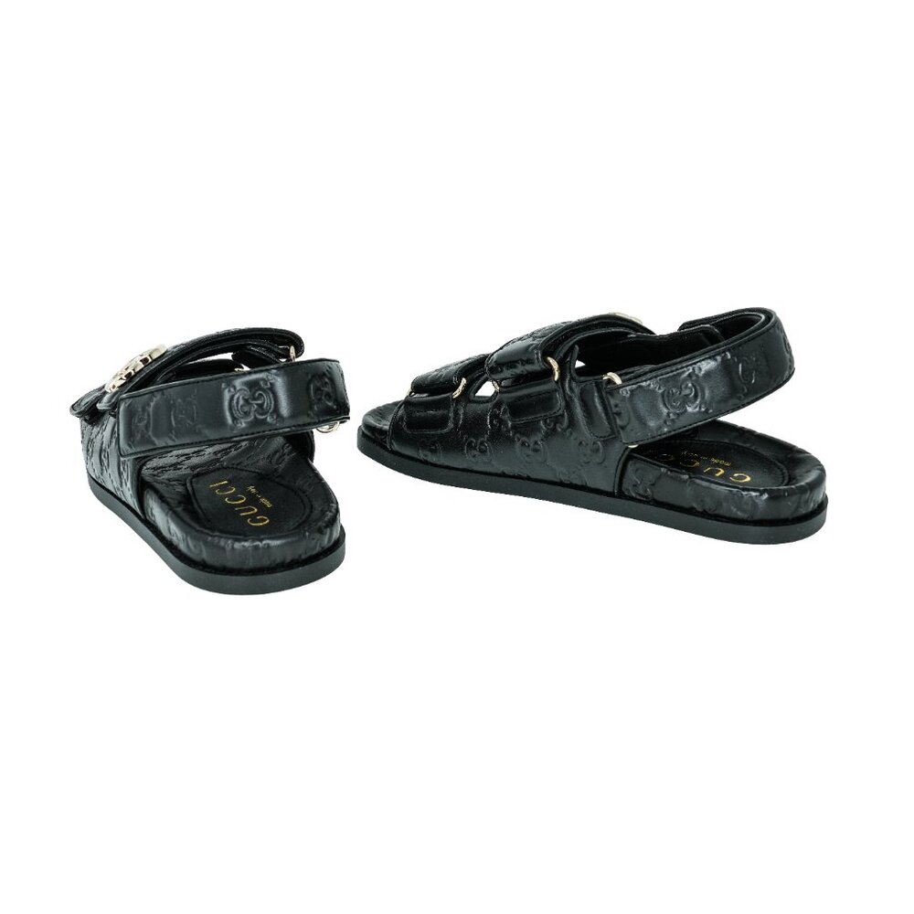 Gucci Monogram GG Leather Sandals - Picture 3 of 8